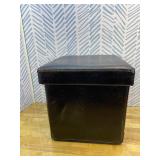 Retails for $130! Foot Stool Ottoman Footrest Folding Storage Cube, Storage Box Toy Box Footrest Faux Leather Footstool Seat Suitable for Living Room Bedroom Hallway