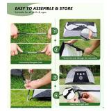 Golf Net, 10 x 7FT Golf Practice Nets for Backyard Driving Hitting Swing Chipping Training with Hitting Mat for Indoor & Outdoor, Gifts for Men Dad Husband Golfers Him