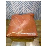 ESTINGO Wearable Electric Throw Heated Blanket with Foot Pocket, Heated Electric Blanket with Sleeves, 6 Heating Levels and 1-4H Timer, Heated Hoodie Women for Mom Grandma 50" 70" Grey