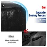 Cosy Family 4 Pack Heavy Duty Extra Large Moving Bags with Backpack Straps - Strong Handles & Zippers, Storage Totes For Space Saving, Fold Flat, Alternative to Moving Box (Set of 4, Black)