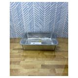 Stainless Steel Litter Box - 17.7" L x 13.77" W x 4" H Metal Cat Litter Box, Non Stick, No Smell, Easy Entry,Easy to Clean,Metal Litterbox for Kitten,Elderly Cats,Bunny