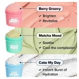 I DEW CARE Wash Off Face Mask Skincare Gift Set - Mini Scoops | Facial Masks, Matcha, Korean Skincare, Pore Cleansing Mask, Cruelty-Free, Travel Size, Mini Set, Stocking Stuffers, Teen Girl Gift Set