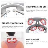 Magic Pro 2.0 Neck Massager, 2025 Upgraded 4-Head Portable Neck Massage with 6 Vibration Modes & 15 Intensity Levels, Ergonomic Design Promote Muscle Relaxation (White)