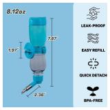 Leak-Proof Small Animal Water Bottle for Chinchillas, Birds, Hamsters, Guinea Pigs, Rabbits and Other Small Pets. (Blue, 8.12oz)
