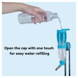 Leak-Proof Small Animal Water Bottle for Chinchillas, Birds, Hamsters, Guinea Pigs, Rabbits and Other Small Pets. (Blue, 8.12oz)