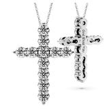 Retails for $140! Moissanite Cross Necklace for Women Faith Pendant Christian Gifts Rodium Sterling Silver Jewelry for Her Wife Daughter Granddaughter Mom Grandma Anniversary Christmas Birthday Mother