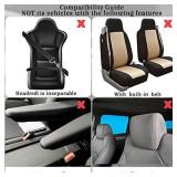 BBTO 43 Pcs Bling Car Accessories Set for Women Front Seats and Rear Bench Polyester Car Seat Protectors Wheel Cover Seat Floor Mats Full Crystal Automotive Interior Decor(Purple and Black)