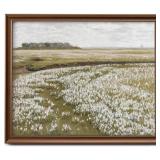 Framed Vintage Canvas Wall Art Decor, Landscape Farmhouse Wall Prints for Bedroom Bathroom Office, Rustic Posters for Living Room Aesthetic, Nature Painting Artwork