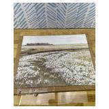 Framed Vintage Canvas Wall Art Decor, Landscape Farmhouse Wall Prints for Bedroom Bathroom Office, Rustic Posters for Living Room Aesthetic, Nature Painting Artwork