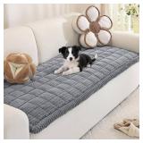 Royhom Couch Cover for Dogs Washable, Soft Thick Pet Couch Covers for Sofa, Pawcart Couch Protector Pet Friendly, Furniture Covers Dog Mat for Couches and Sofas(Blue-Grey, 27.6 x 59 Inch)