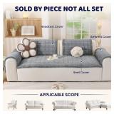 Royhom Couch Cover for Dogs Washable, Soft Thick Pet Couch Covers for Sofa, Pawcart Couch Protector Pet Friendly, Furniture Covers Dog Mat for Couches and Sofas(Blue-Grey, 27.6 x 59 Inch)