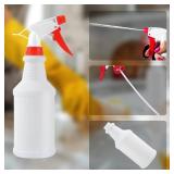 16 Oz Spray Bottle (12 Pack),Spray Bottles for Cleaning,Reusable Empty Refillable Solutions Plastic Bottle,Spray Bottle Bulk for Garden,Plants,Water,Kitchen and Commercial