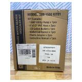 Tankless Water Heater Flushing Kit Includes 1/4HP Submersible Sump Pump with Two Adapters & 3 Gallons Pail with Bucket Lid Opener & Two 1/2 Dia X 6 PVC Hoses with Washers