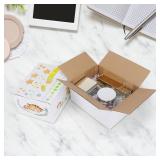 40 Pack Small Shipping Boxes 8x6x4 Inches, White Corrugated Cardboard Mailing Box for Shipping, Packing, Business