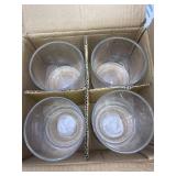 5"X5" Glass Cylinder Vase - WHOLE HOUSEWARES Candle Holder - Decorative Centerpiece Arrangement for Wedding Party Event Home Office Decor - Set of 4