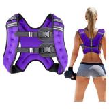 Prodigen Weighted Vest for Women and Men 8 12 16 20 25 30 Lbs with Reflective Stripe and Double Adjustable Buckle Straps Weight Vests for Strength Training, Jogging, Cardio, Weight Loss