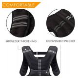 Prodigen Weighted Vest for Women and Men 8 12 16 20 25 30 Lbs with Reflective Stripe and Double Adjustable Buckle Straps Weight Vests for Strength Training, Jogging, Cardio, Weight Loss