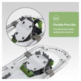 Retails for $114! G2 21/25/30/36 Inches Light Weight Snowshoes with Toe Box, EVA Padded Ratchet Binding, Heel Lift, Flexible Pivot Bar, Durable Back Strap, Trekking Poles, Carrying Bag, Snow Baskets(6