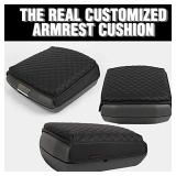 KMMOTORS Center Console Armrest Cover Compatible with RAM Classic 1500 2500 3500 (2019, 2020, 2021, 2022, 2023, 2024, 2025) Black Full Floor Console Only