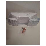 TANLUX LED Emergency Lights with Battery Backup, Two Head Adjustable Commercial Emergency Lights, UL Listed, AC 120/277V, Hardwired Exit Light Fixtures - 2 Pack (White)