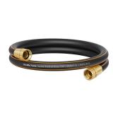 Giraffe Tools Leader Hose 2ft x 5/8", 24INCH Short Water Hose for Hose Reel Connecting 3/4 inch GHT Connector, Lightweight, Flexible with Female Female Fittings