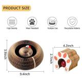 Cat Toy, Magic Organ Cat Scratch Board, Compact Cats Accordion Toy, Interactive Cardboard Cat Scratcher Pad Toys with Bell Ball for Indoor Exercise