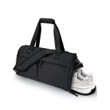 Vuudh Gym Bag with Ventilated Shoe Compartment - Travel Duffel Bag with Wet Pocket, Spacious & Durable for Fitness, Travel, and Weekend Trips(Blcak)