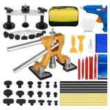 NJ FOREVER Car Dent Puller Kit, 51 PCS Paintless Dent Removal Kit, Car Dent Repair Kit with Adjustable Dent Lifter & Bridge Puller, Dent Remover Tool for Car Hail Damage DIY Repair