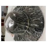 UTOWO Women Fedora-Hat Wide-Brim Felt Hat with Rhinestone Wedding Elegant Floppy Felt Hat Small Black