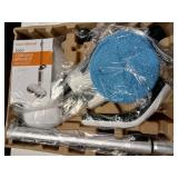 iDOO Electric Cordless Spin Dust Mop, Electric Mops for Floor Hardwood Tile Cleaning with Sprayer & LED Headlight, Rechargeable Dual-Motor, Quiet Self Propelled, Water Tank 4 Replaceable Heads, Wh