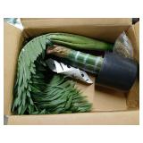 Artificial Palm Tree 4ft, Faux Palm Plant in Pot, Tall Fake Tree with Textured Trunk and Realistic Leaves Decorations for Indoor Outdoor House Living Room, Office, Home, Holiday Decor