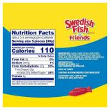 SWEDISH FISH and Friends Soft & Chewy Candy, Bulk Candy, 12-3.59 oz Bags