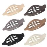 Canitor Flat Hair Clips for Women 6 Pcs Flat Claw Clips for Thin Thick Hair French Clips for Girls Hair Accessories for Women Duckbill Duck Billed Alligator Barrette Hair Clips