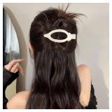Canitor Flat Hair Clips for Women 6 Pcs Flat Claw Clips for Thin Thick Hair French Clips for Girls Hair Accessories for Women Duckbill Duck Billed Alligator Barrette Hair Clips