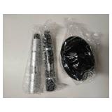 Salt & Pepper Crusher Set with Stand   One-Handed Thumb Press Grinder, Portable Spice Crusher for Kitchen, Dining & Travel   Easy to Use Manual Seasoning Grinder for Fresh Ground Pepper, Sea Salt