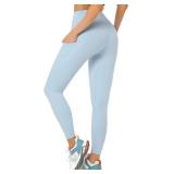 Buttery Soft Tummy Control Workout Leggings with Pockets for Women High Waisted Athletic Yoga Pants Size Small