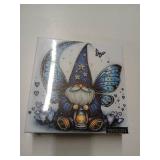 Crystal Blue Gnome Puzzle 1000 Pieces for Adults, Magic Jewel Butterfly Jigsaw Puzzle, Fantasy Heart Star Puzzle as Home Decor