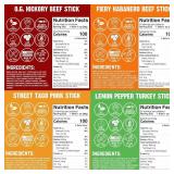 Righteous Felon Variety Meat Sticks | 100% Grass Fed Beef, Turkey & Pork | 210g Total Protein | Gluten-Free, Low Sugar, High Protein Snack Sticks | Individually Wrapped | Jerky Variety Pack, 24 Count