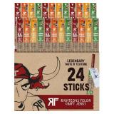 Righteous Felon Variety Meat Sticks | 100% Grass Fed Beef, Turkey & Pork | 210g Total Protein | Gluten-Free, Low Sugar, High Protein Snack Sticks | Individually Wrapped | Jerky Variety Pack, 24 Count