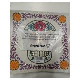 10PCS Peel and Stick Floor Tile 12x12 Inch Sugar Skull Vinyl Floor Tiles, Removable Self Adhesive Waterproof Stick On Tiles for Bathroom Kitchen Living Room Entryway Home Decor