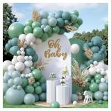 Boho Balloon Arch Kit,122Pcs Dusty Pink Mustard Yellow Metallic Rose Gold Apricot Nude Pastel Balloons for Boho Bridal Wedding Fall Baby Shower Engagement Anniversary Birthday Party Decorations - Colo