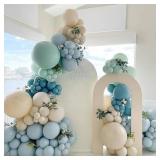 Boho Balloon Arch Kit,122Pcs Dusty Pink Mustard Yellow Metallic Rose Gold Apricot Nude Pastel Balloons for Boho Bridal Wedding Fall Baby Shower Engagement Anniversary Birthday Party Decorations - Colo