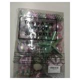 88 Pcs Christmas Ball Ornaments Assorted Shatterproof Hanging Decor for Christmas Tree Decorative Vintage Traditional Ornaments Bulk Holiday Party Decorations (Purple,Snowflake)