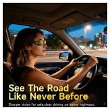 Night Driving Glasses Night Vision Glasses Fit Over Glasses Polarized Anti-Glare UV400 Gift for Men Women