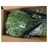 Der Rose 23" Artificial Cedar Topiary Ball Trees with Ground Spike Set of 2 Outdoor Artificial Plants UV Resistant Artificial Shrubs Fake Bushes for Front Porch Garden Decor