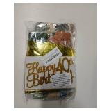 40th Birthday Decorations for Her Sage Green Birthday Decorations Set Includes Balloons, Banner, Cake Topper, Paper Pompoms, Paper Tassel