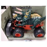 Bennol Remote Control Dinosaur Truck Toys for Kids Boys 3-5 4-7, 2.4GHz RC Dino Car Toys with Light, Sound & Spray, Indoor Outdoor All Terrain Electric RC Monster Car Gifts for 3 4 5 8 10 12 Boys Kids
