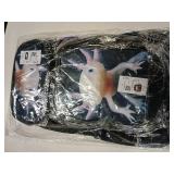 AmzPrint Axolotl Animal Print Bookbag With Lunchbox For Girls American Children Back To School Gift 3pcs Backpack Set