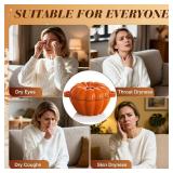 Wood Stove Steamer, WoodStove Humidifier, Woodstove Steamer, Cast Iron Humidifier for WOODStove 2.4 Quart Large Capacity Rust Resistant, Orange & Pumpkin