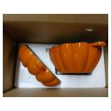 Wood Stove Steamer, WoodStove Humidifier, Woodstove Steamer, Cast Iron Humidifier for WOODStove 2.4 Quart Large Capacity Rust Resistant, Orange & Pumpkin